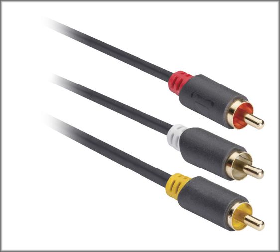 Další obrázek zboží Kompozitní AV kabel, 3x RCA zástrčka – 3x RCA zástrčka, 3 m, KNV24300E30 - Kabely, konektory... Další obrázek zboží Kompozitní AV kabel, 3x RCA zástrčka – 3x RCA zástrčka, 3 m, KNV24300E30 - Kabely, konektory...