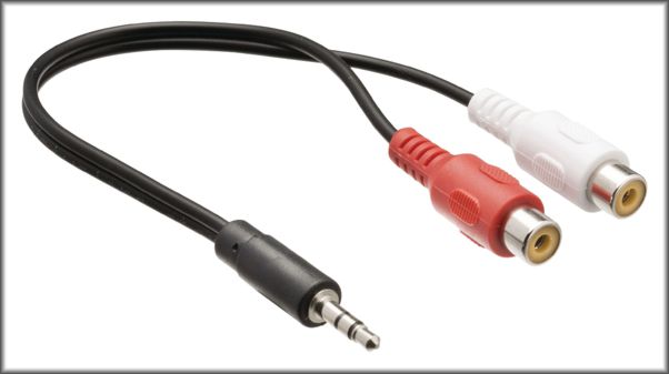 Dal obrzek zbo Redukn stereo audio kabel s jackem, zstrka 3,5 mm - 2x zsuvka RCA, 0,20 m, VLAB22250B02 - Kabely, konektory...